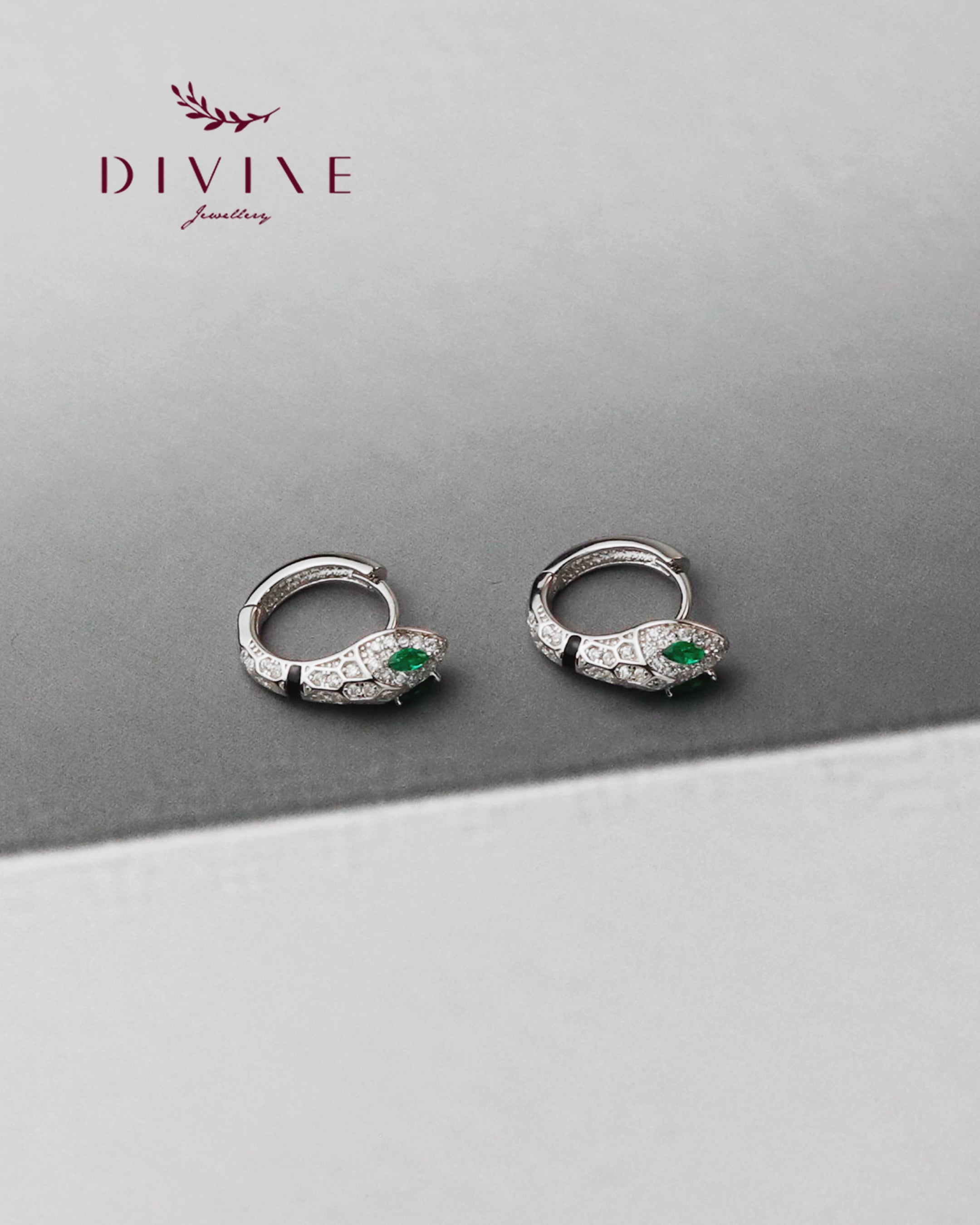 Silver earrings 196