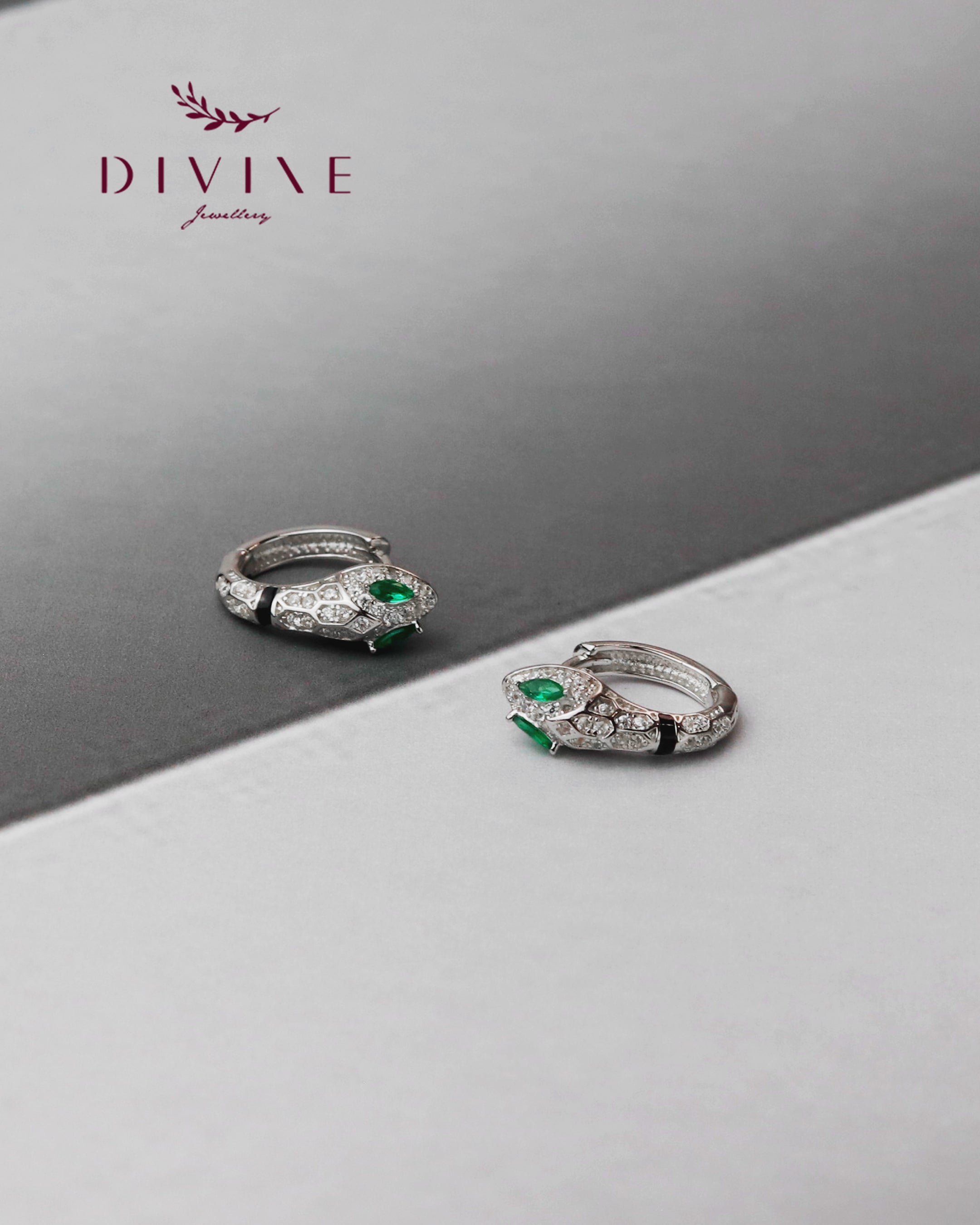 Silver earrings 196