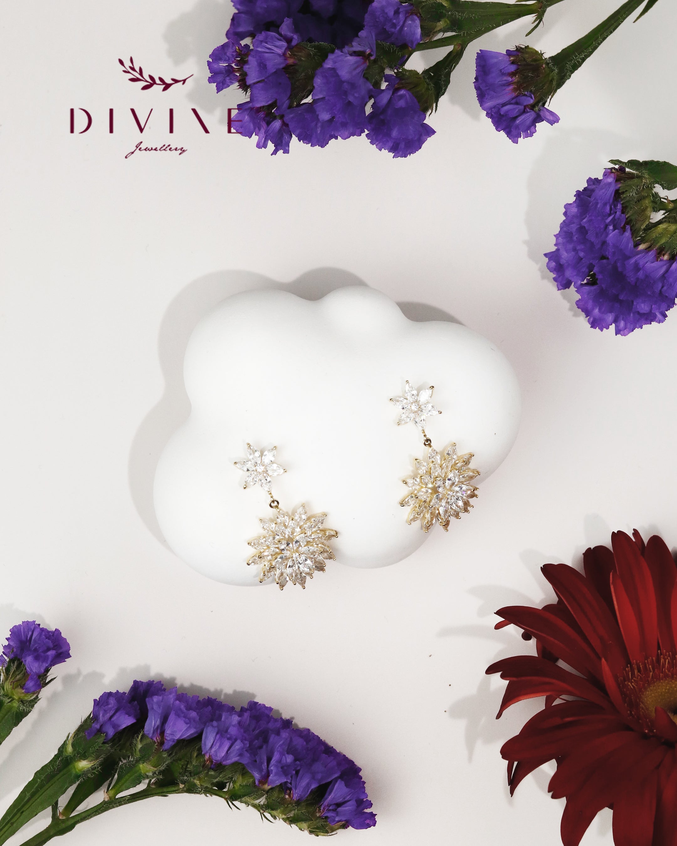 Silver earrings 178