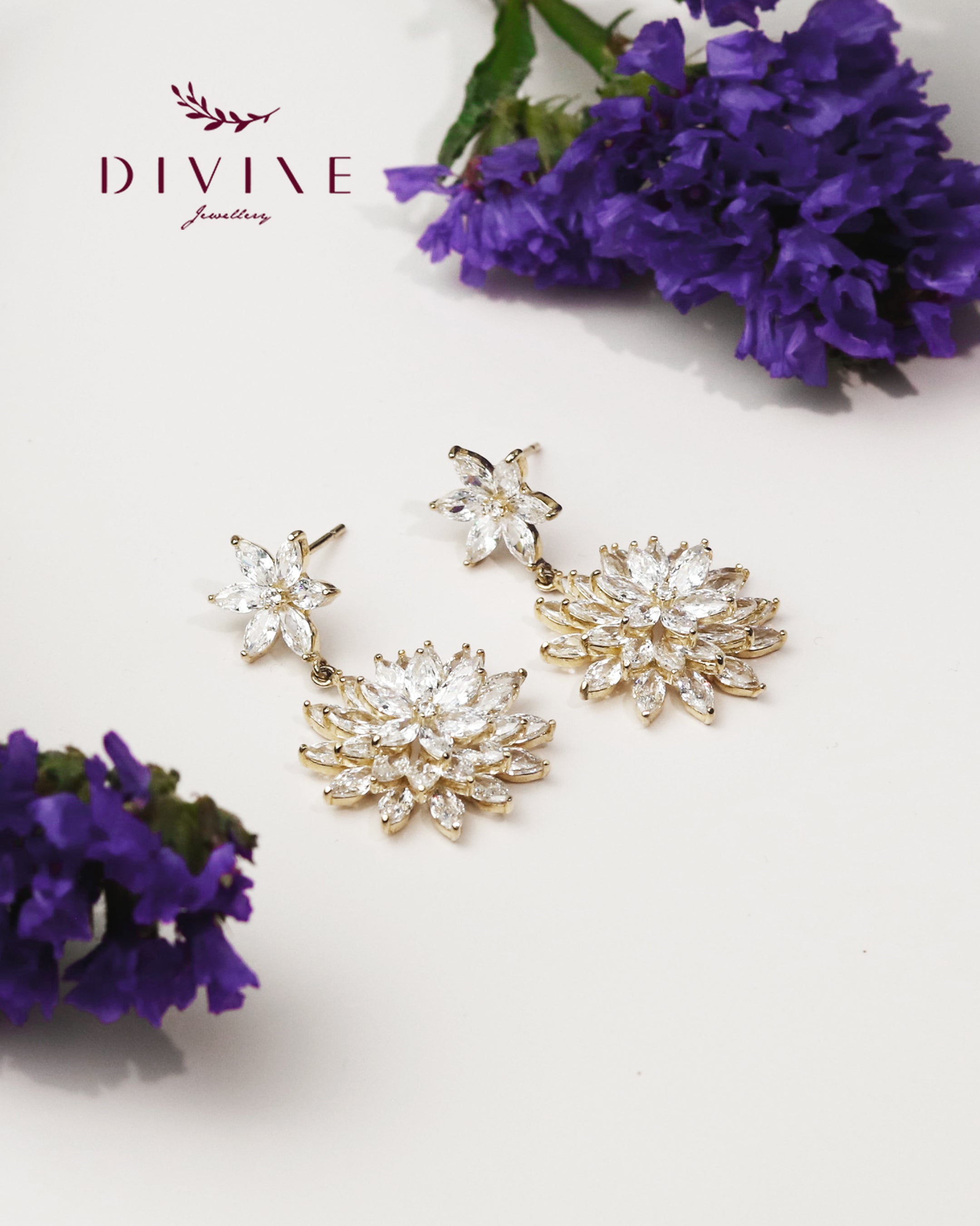 Silver earrings 178