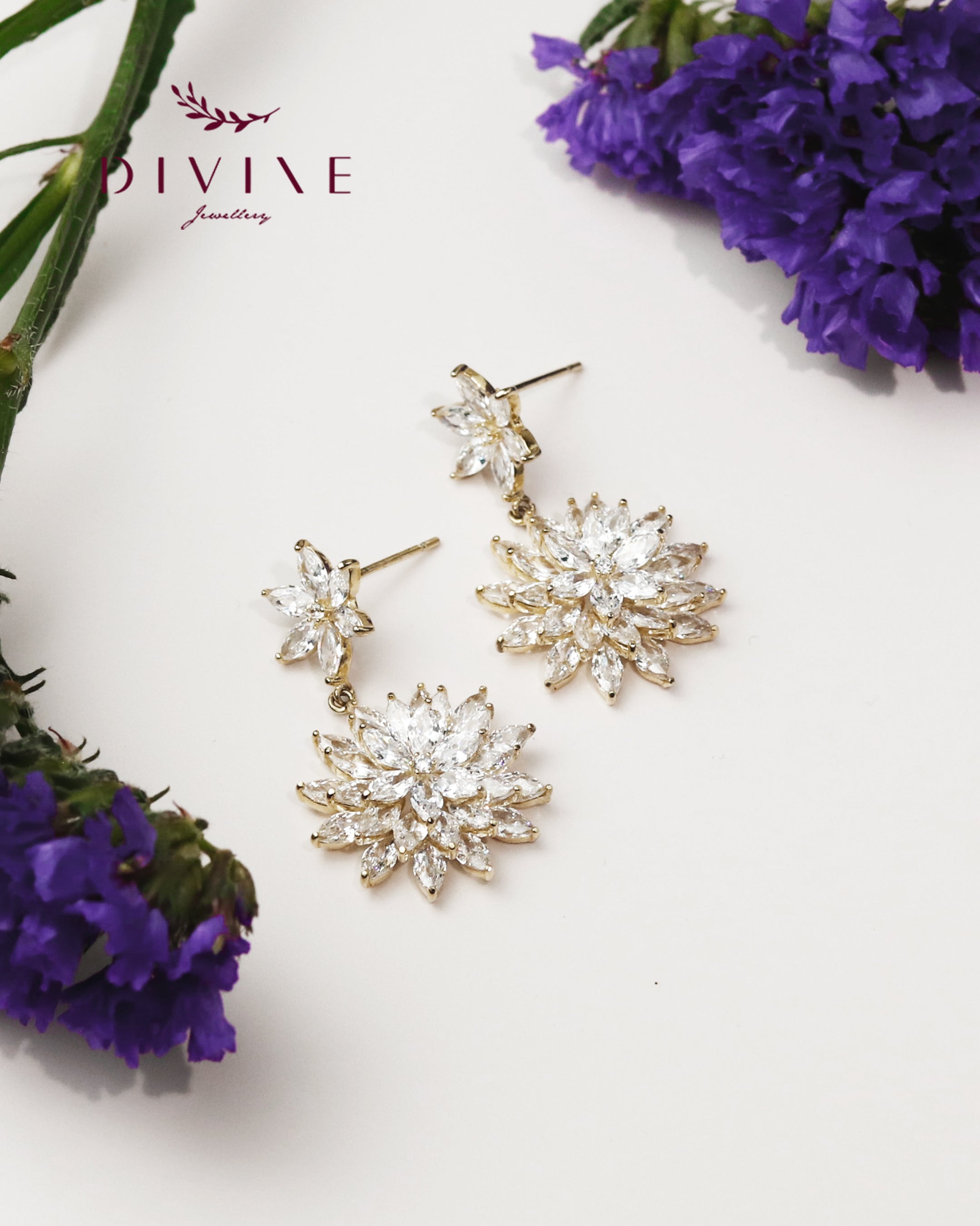 Silver earrings 178
