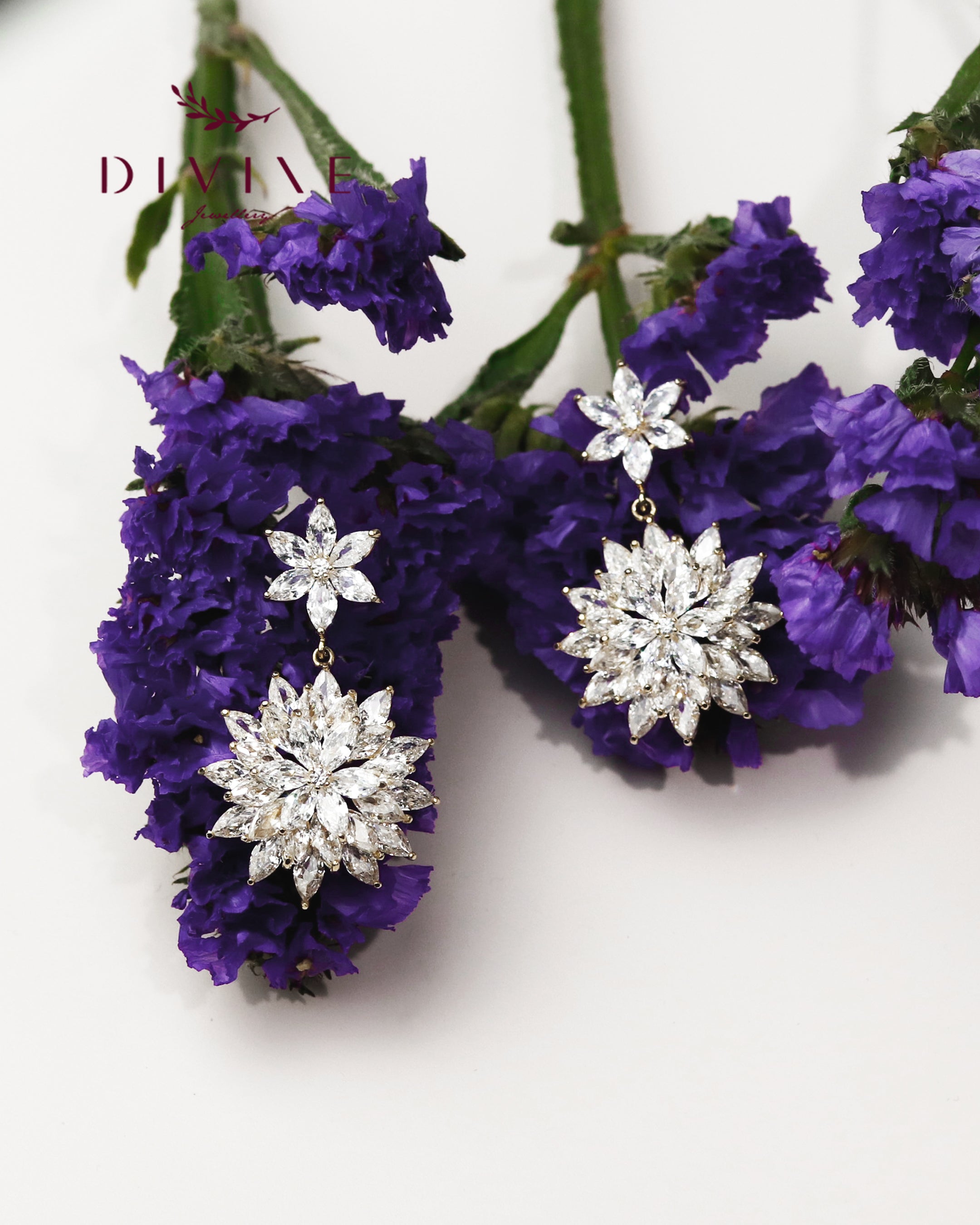 Silver earrings 178