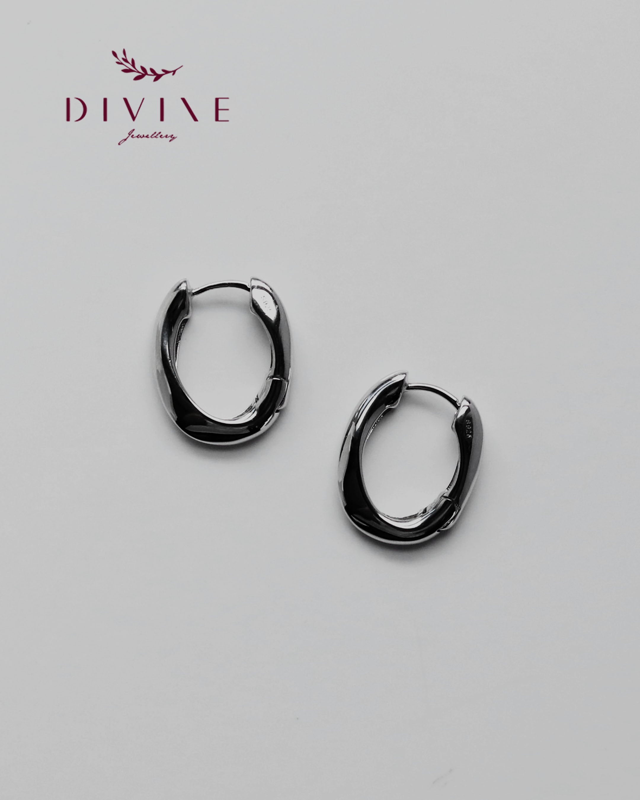 Silver earrings 162