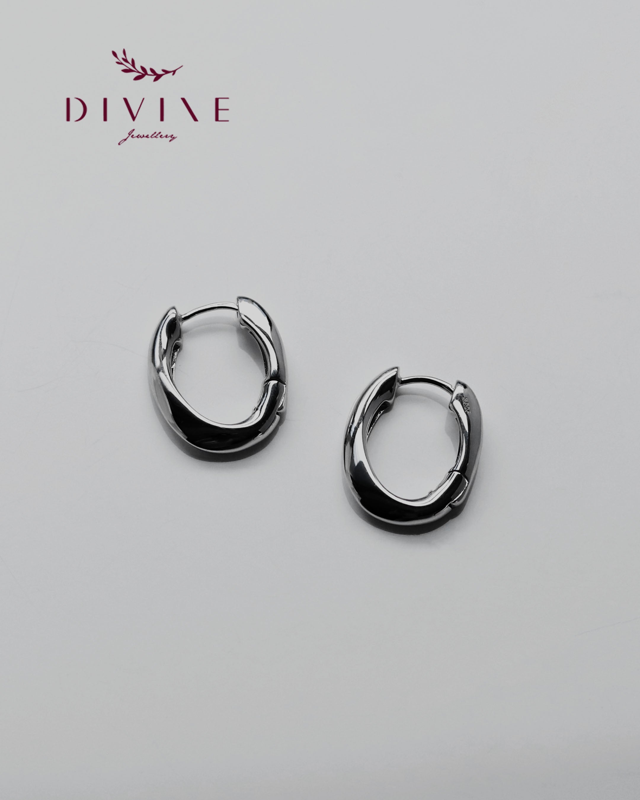 Silver earrings 162