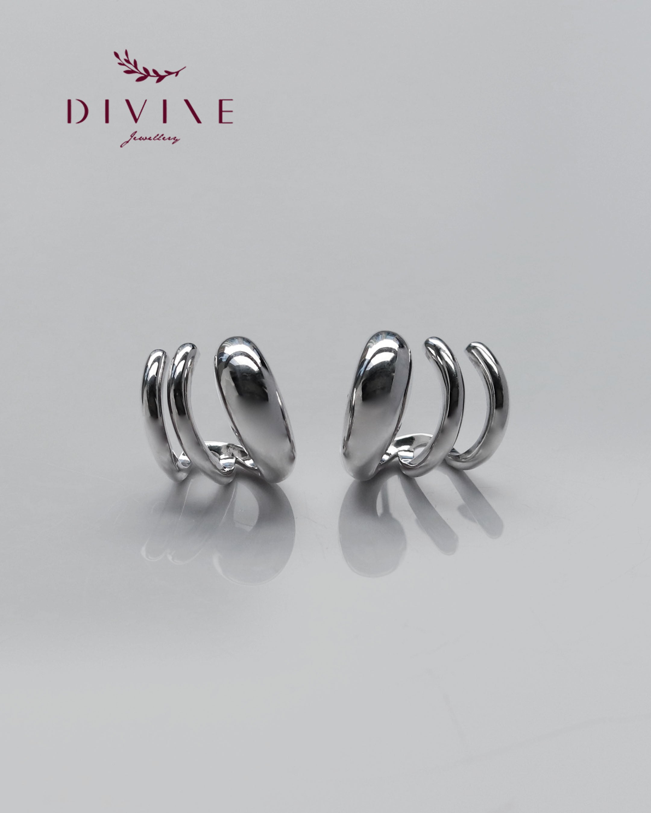 Silver earrings 164