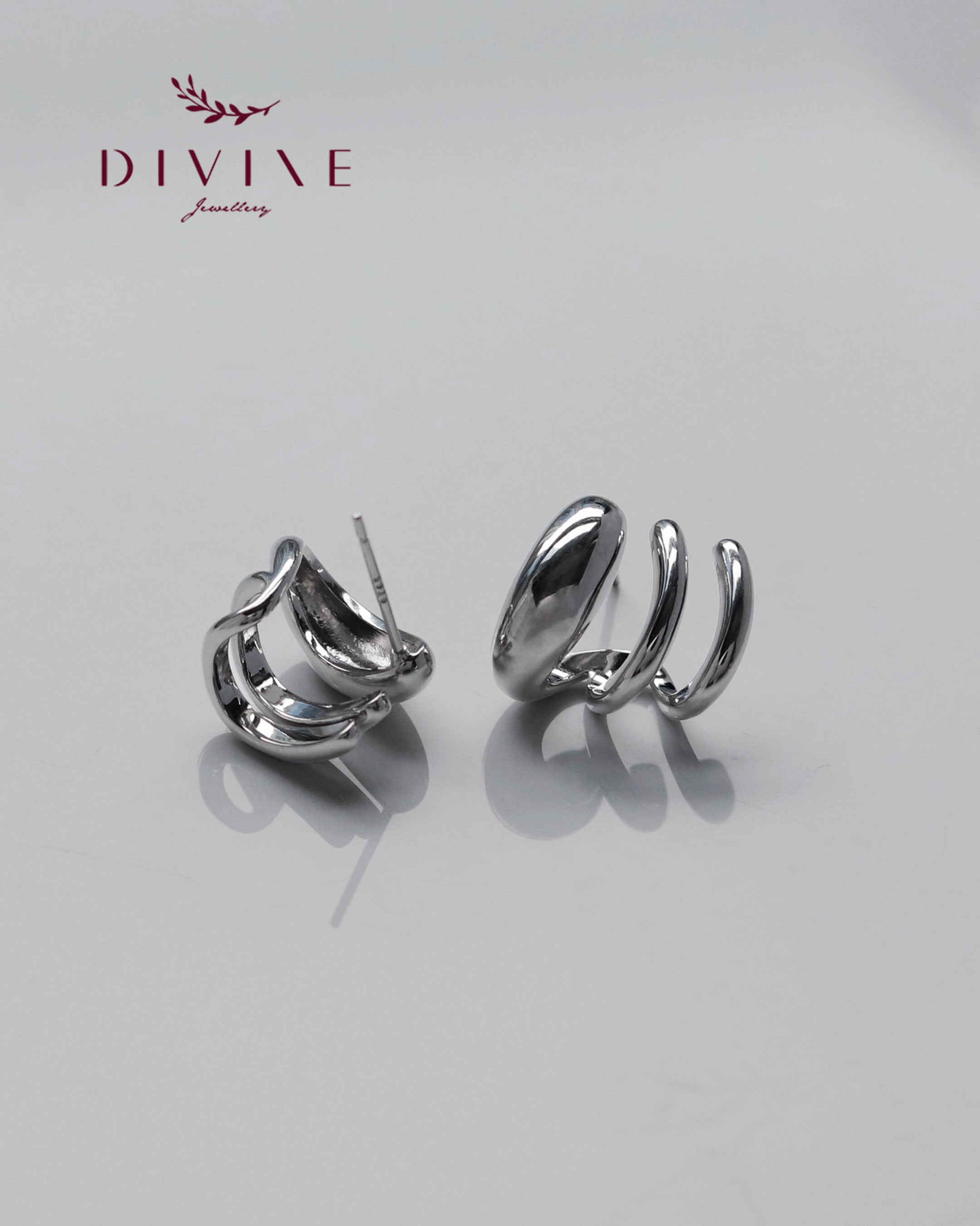 Silver earrings 164