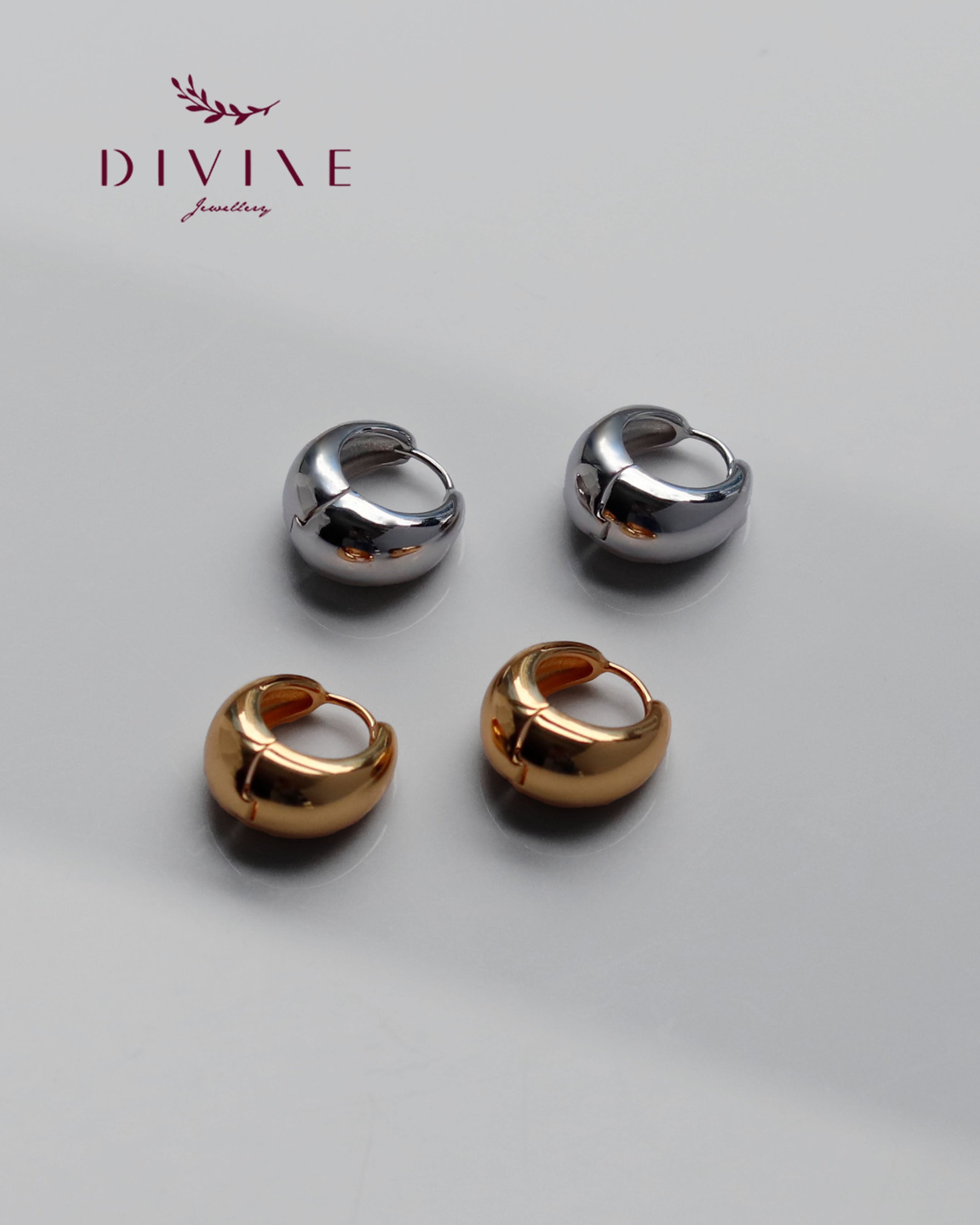 Silver earrings 166