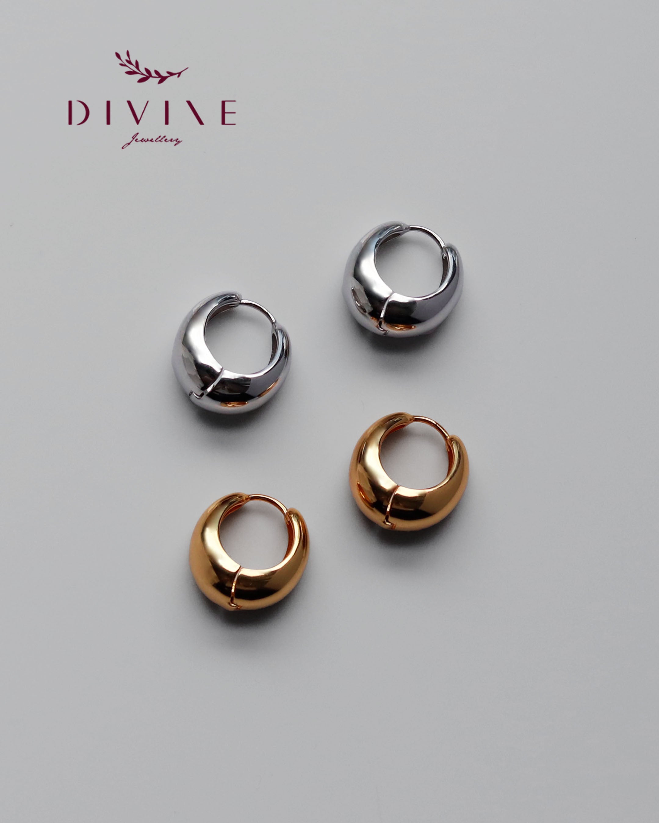 Silver earrings 166