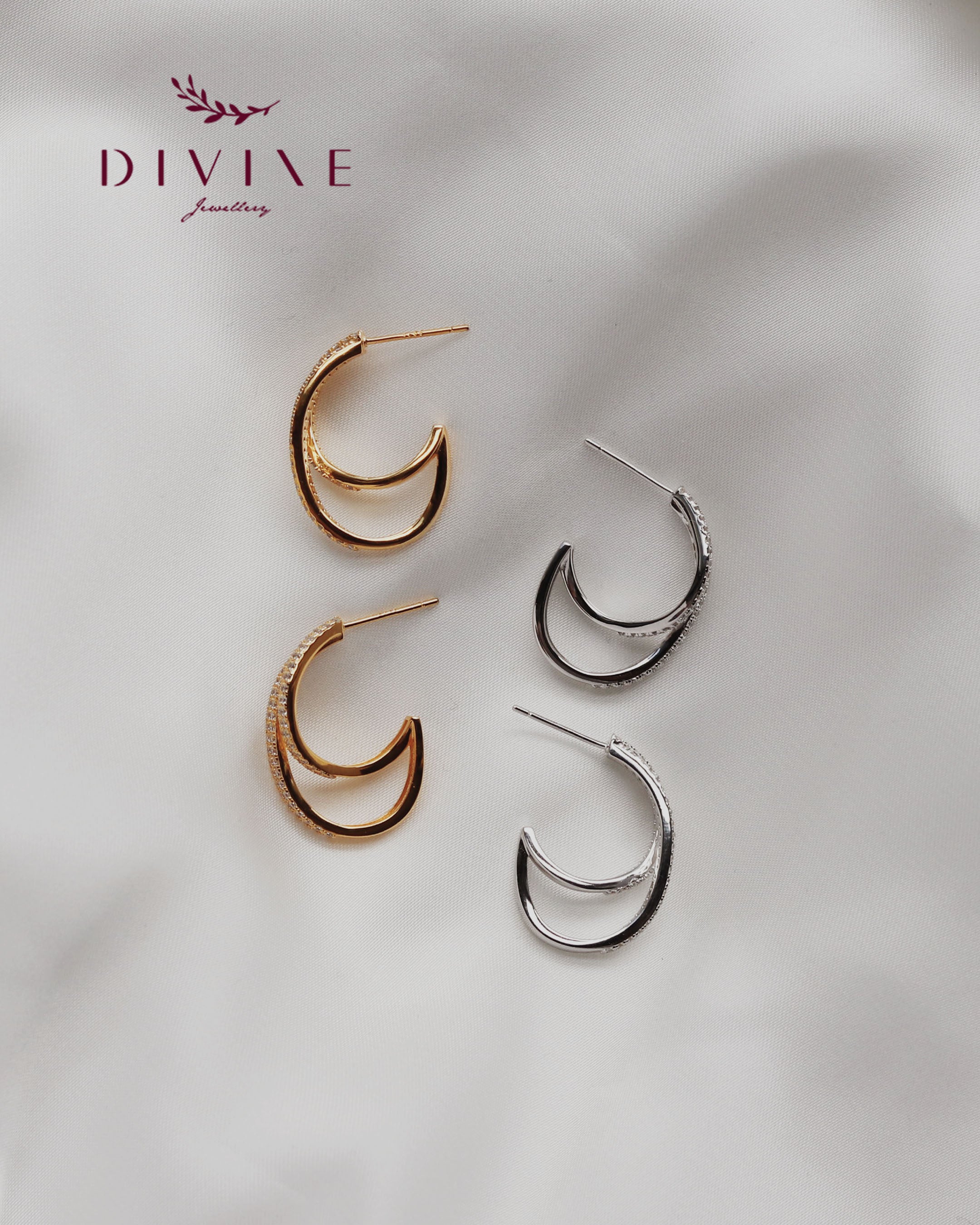 Silver earrings 171