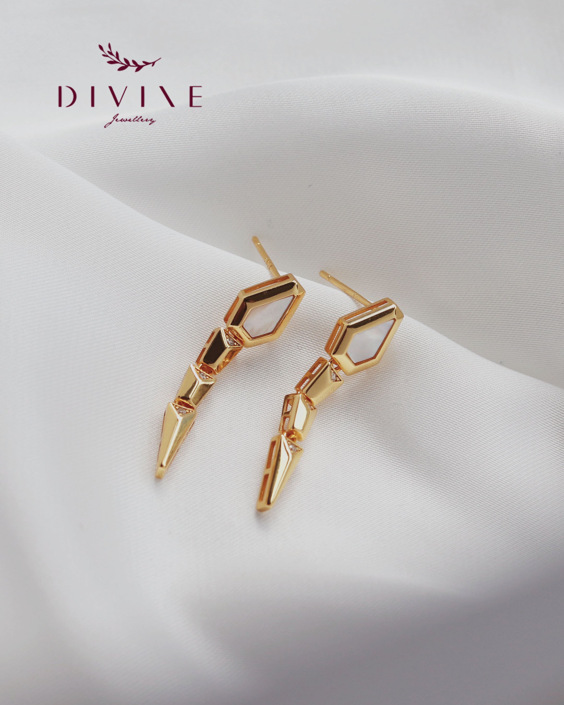 Silver earrings 173