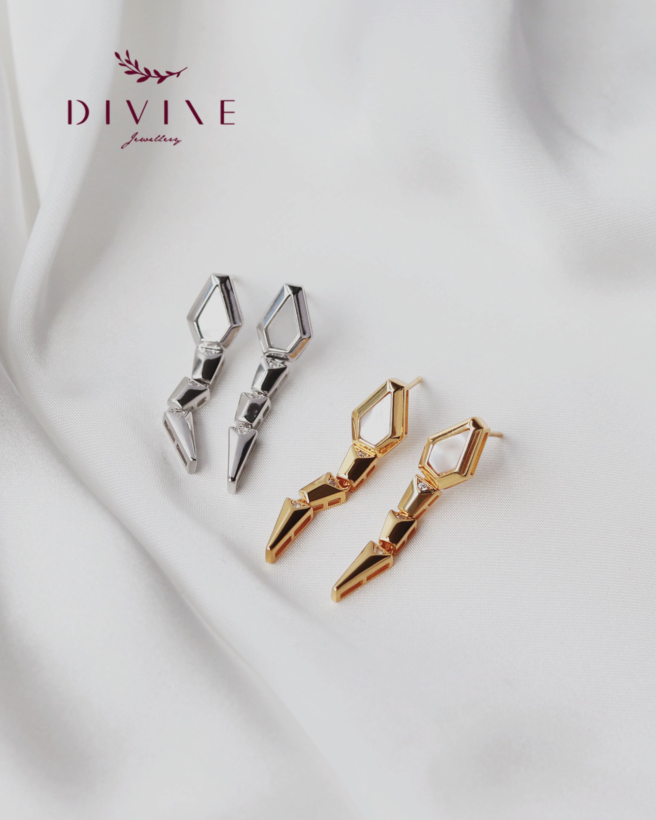 Silver earrings 173