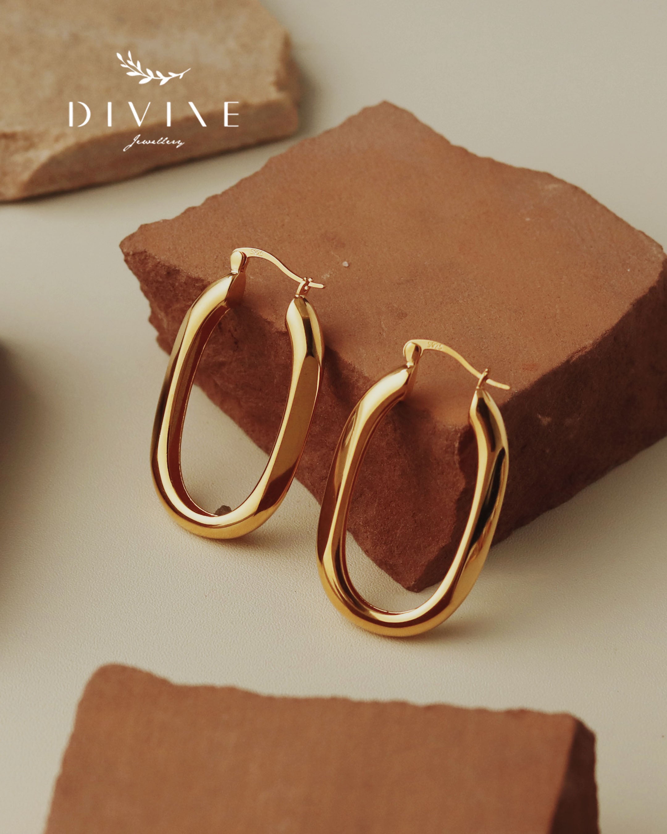Silver earrings 176