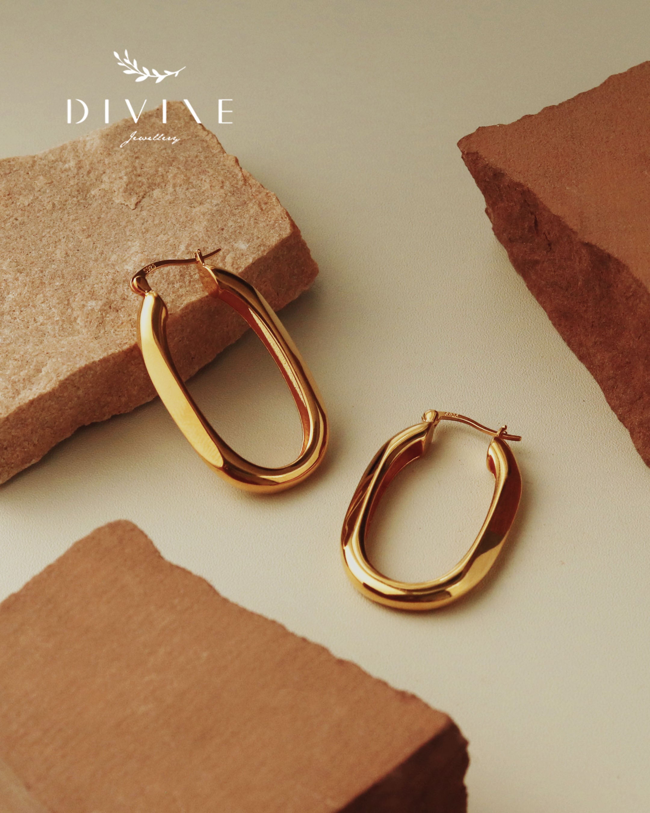 Silver earrings 176
