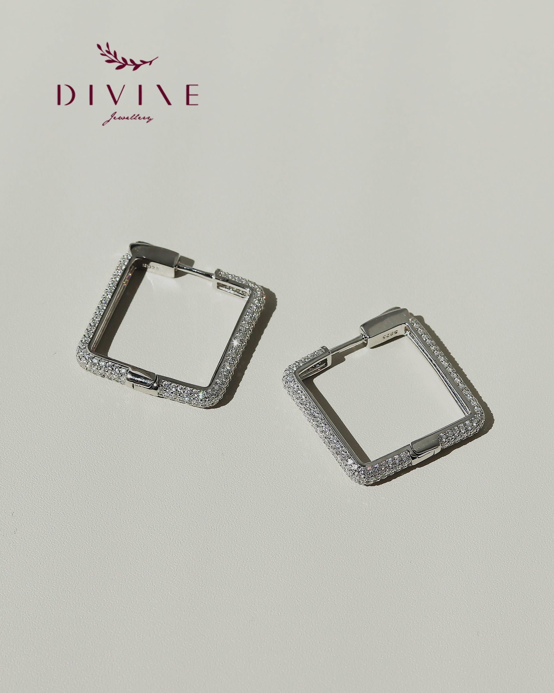 Silver earrings 124