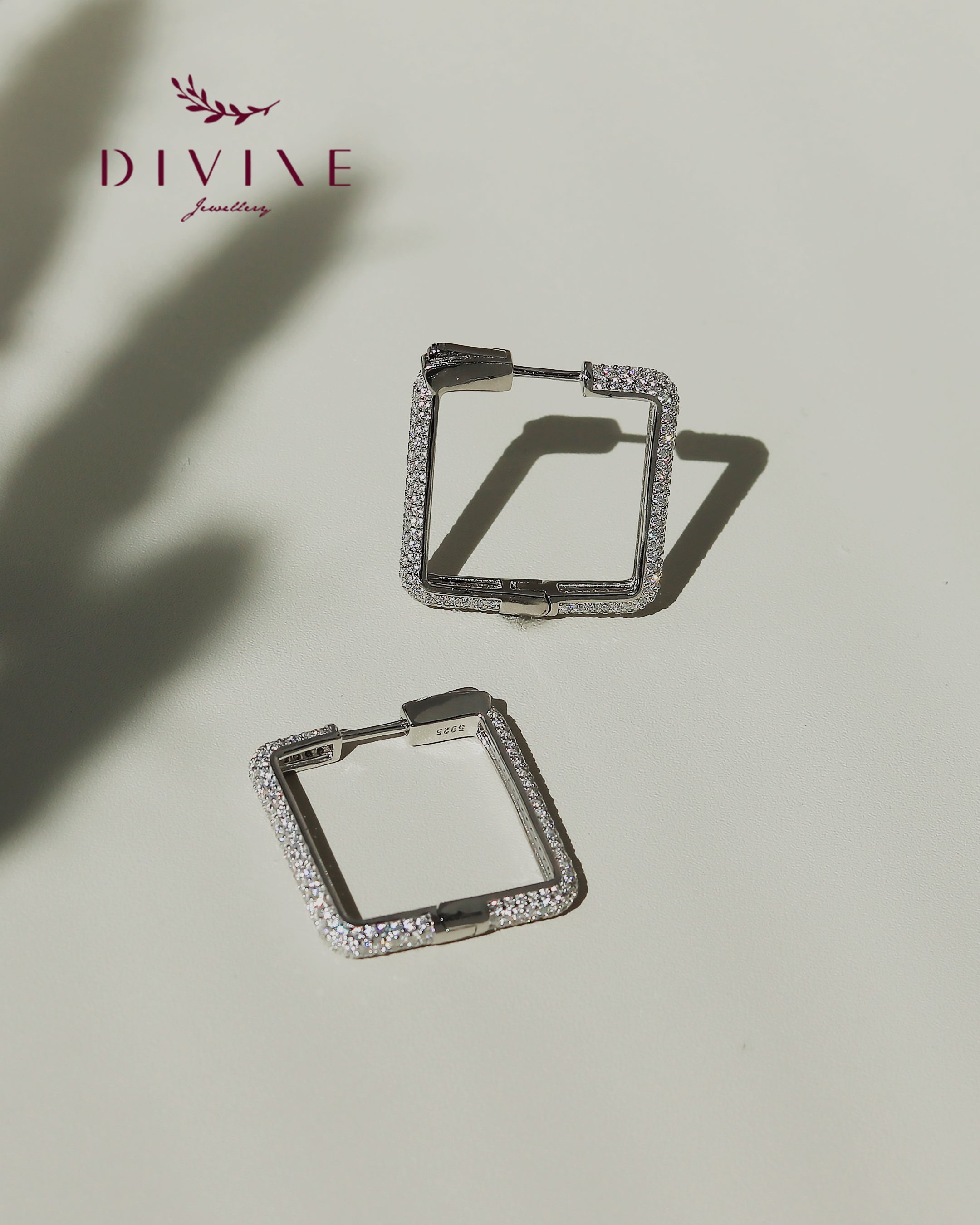 Silver earrings 124