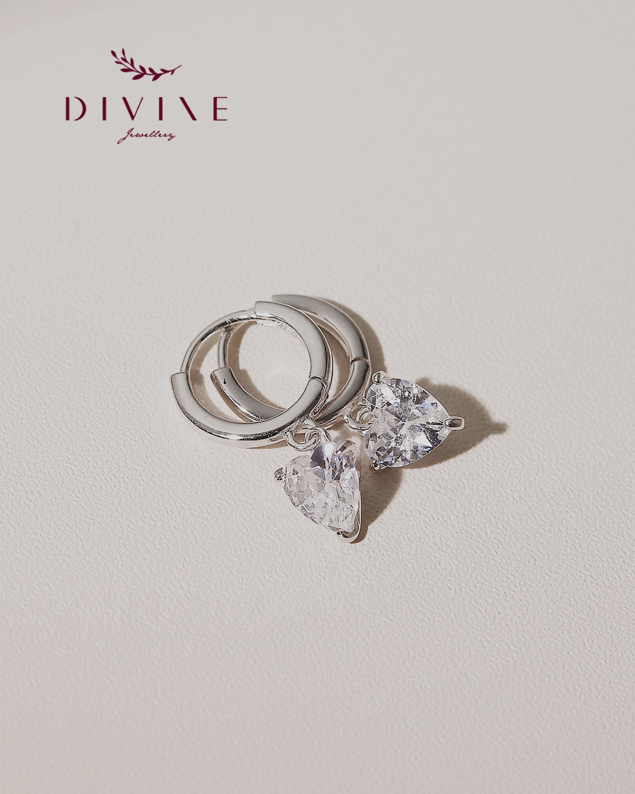 Silver earrings 136