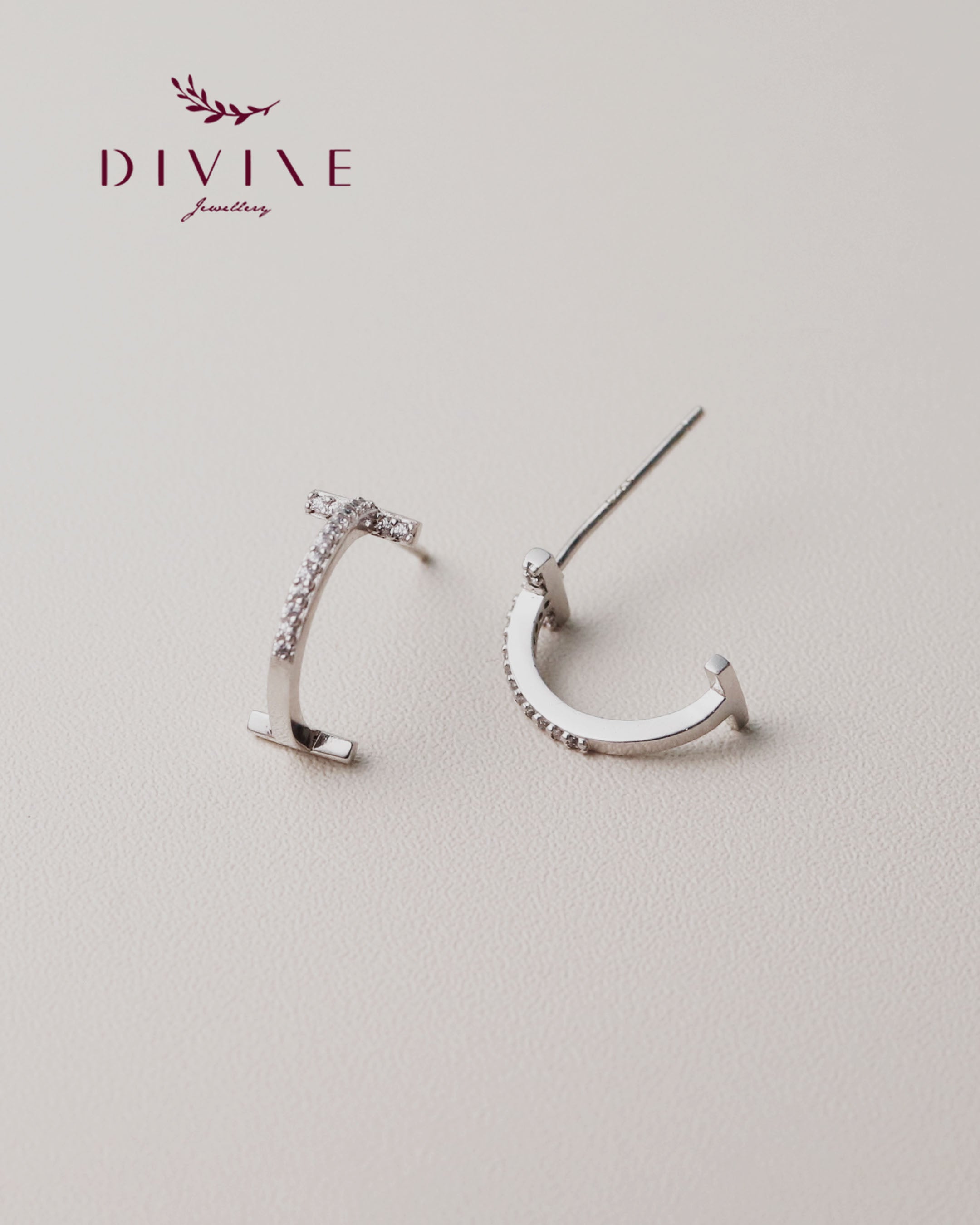 Silver earrings 143