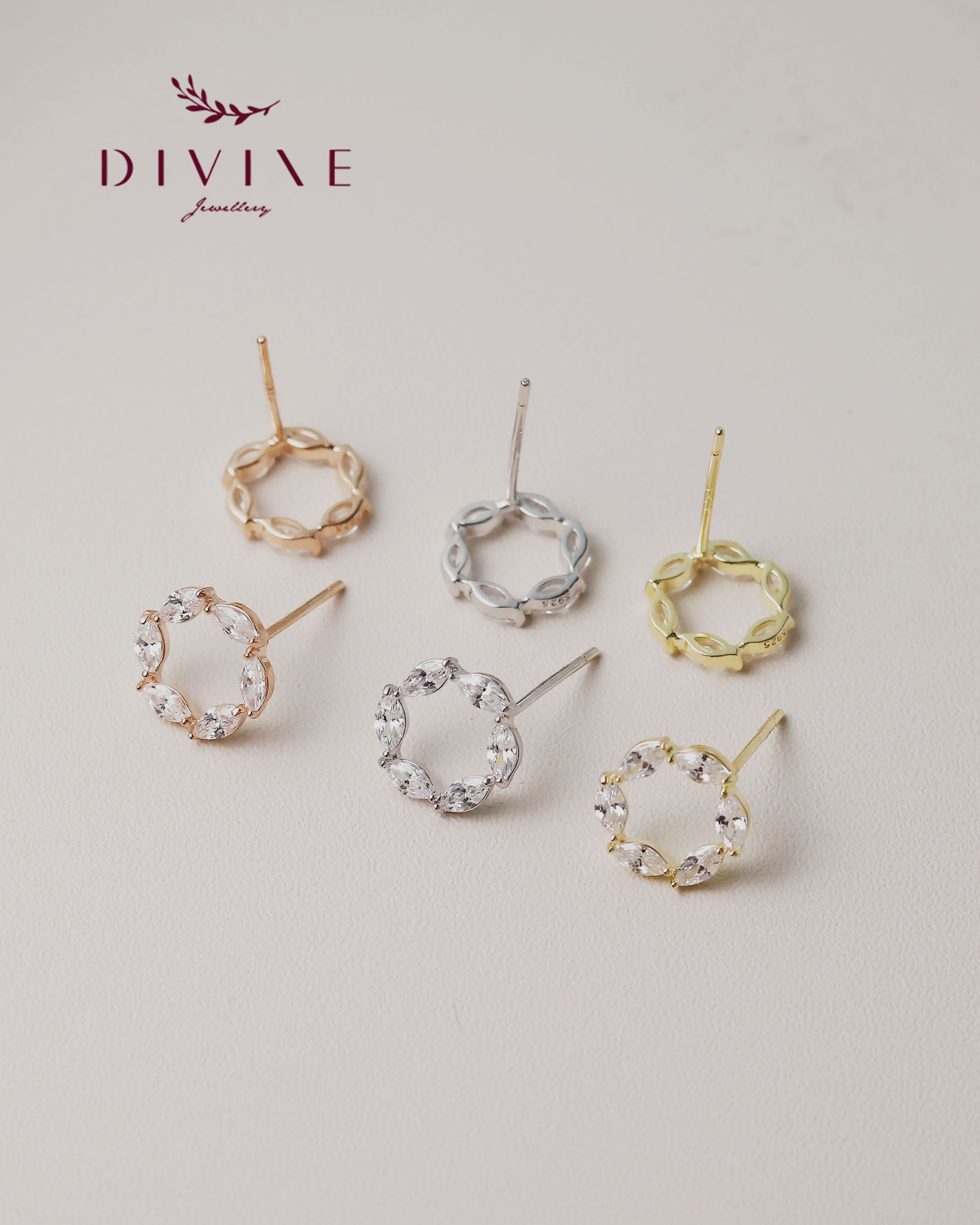 Silver earrings 154