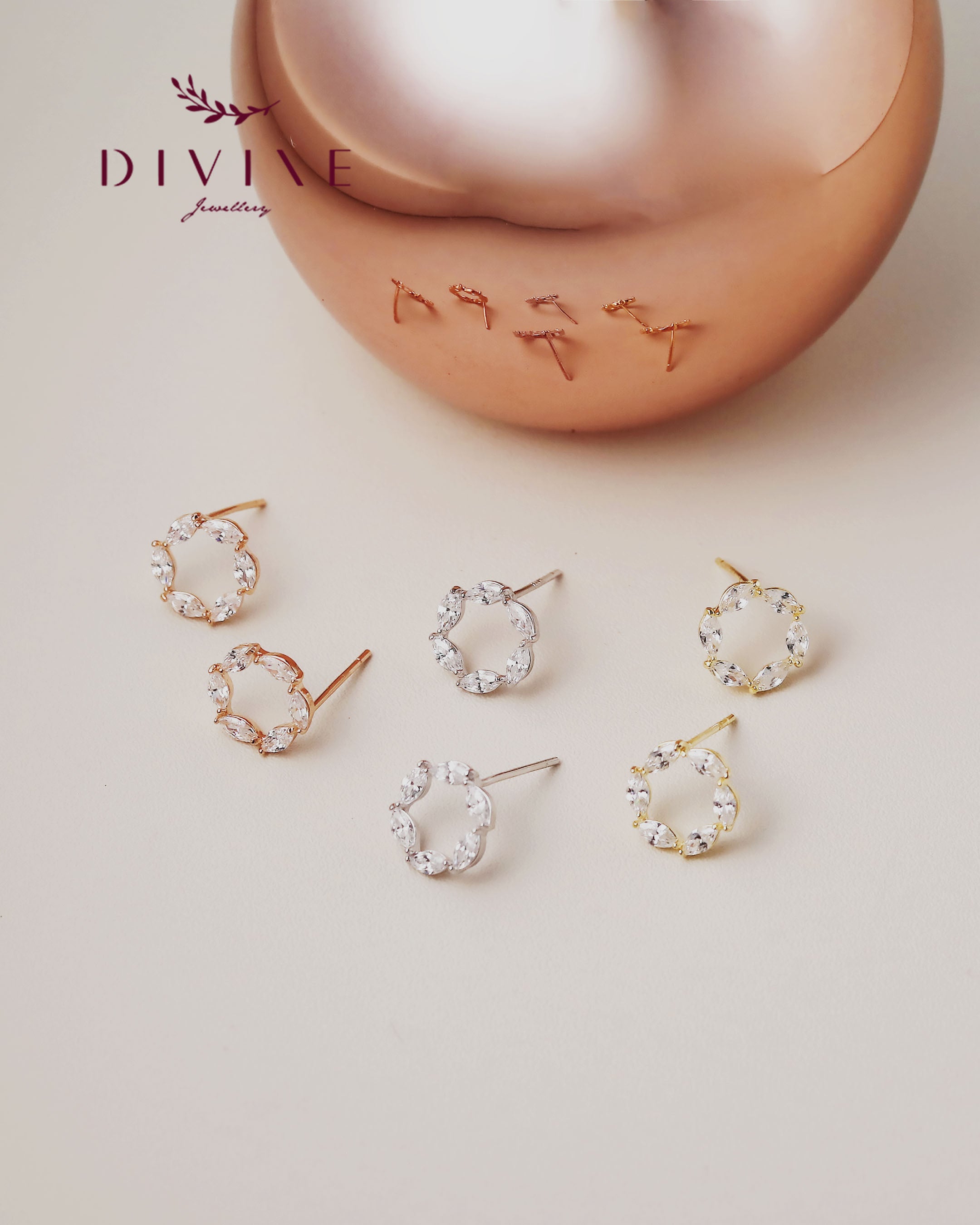 Silver earrings 154