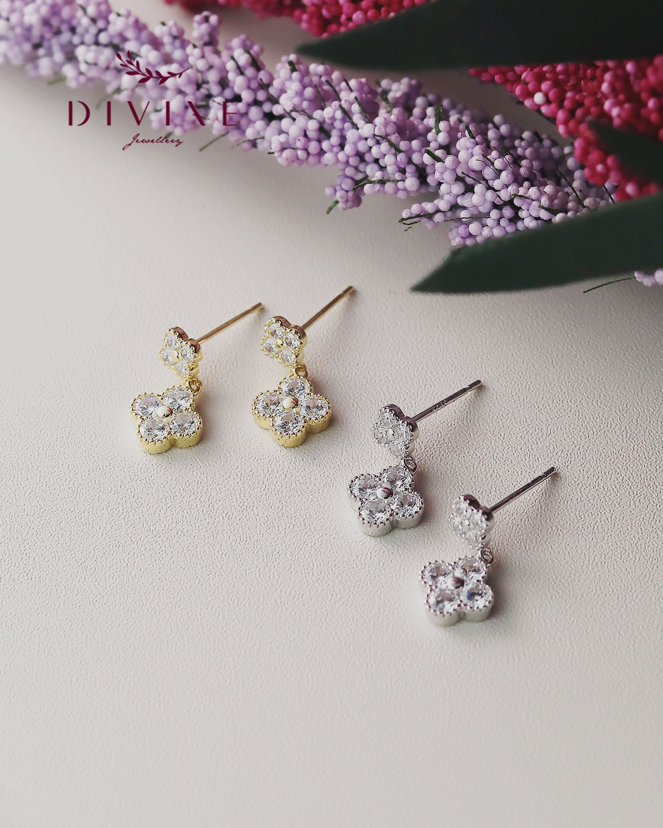 Silver earrings 158