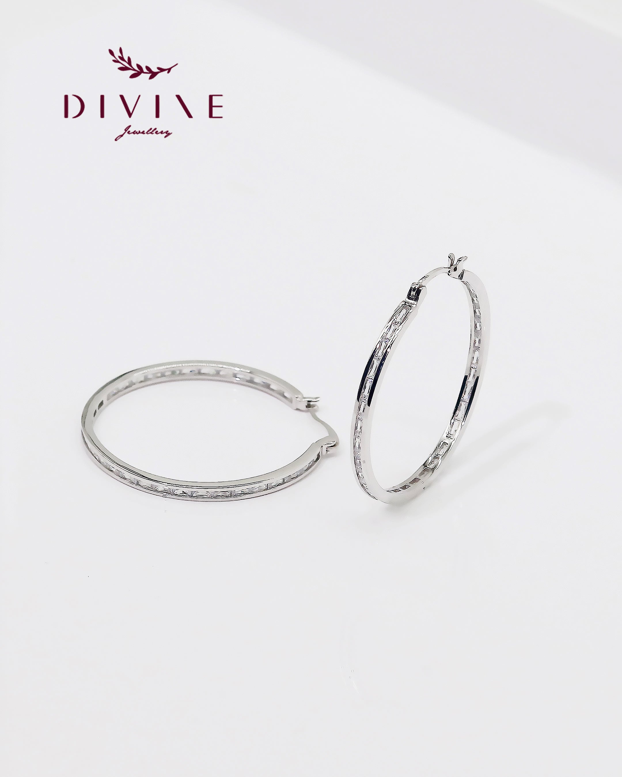 Silver earrings 100