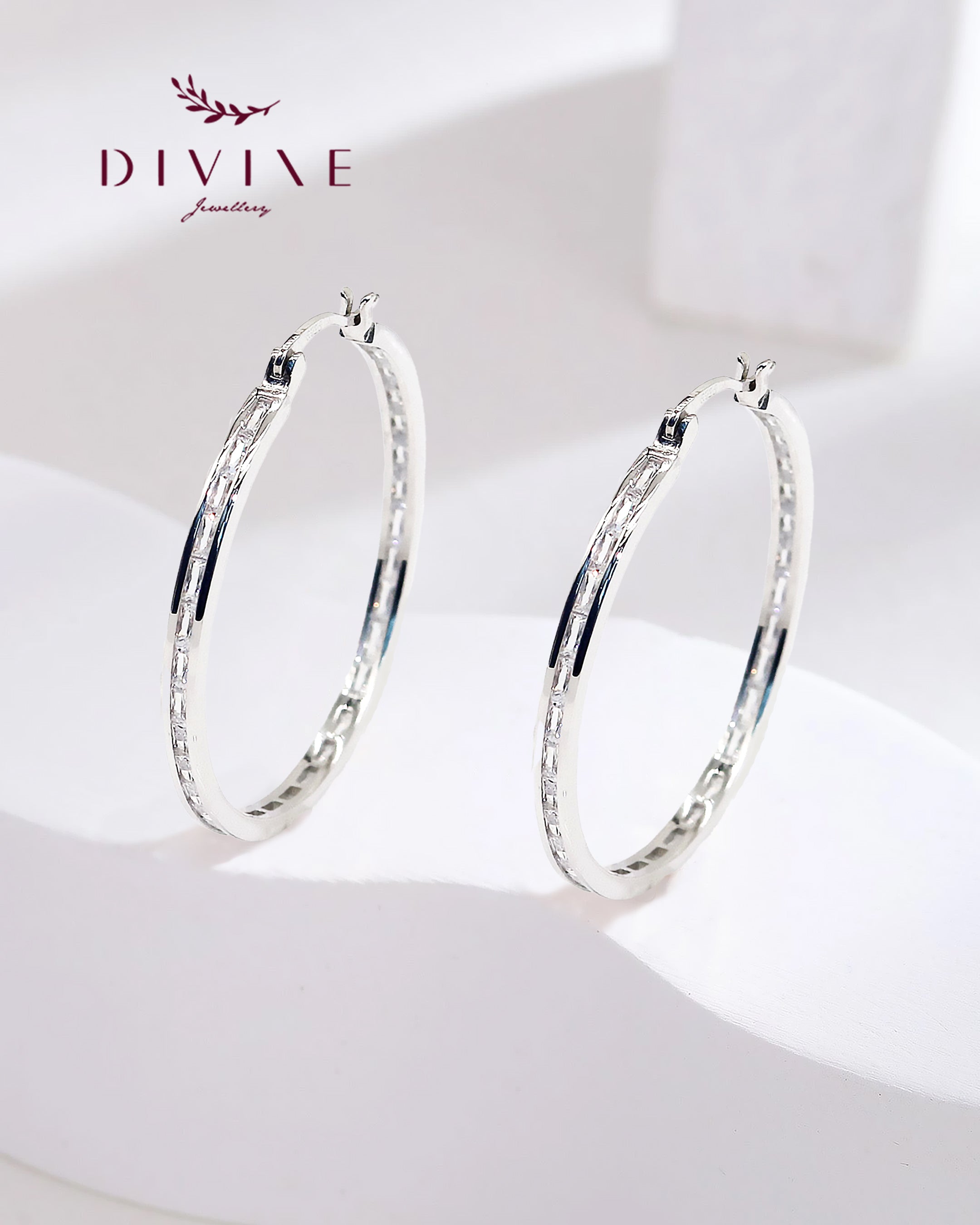 Silver earrings 100