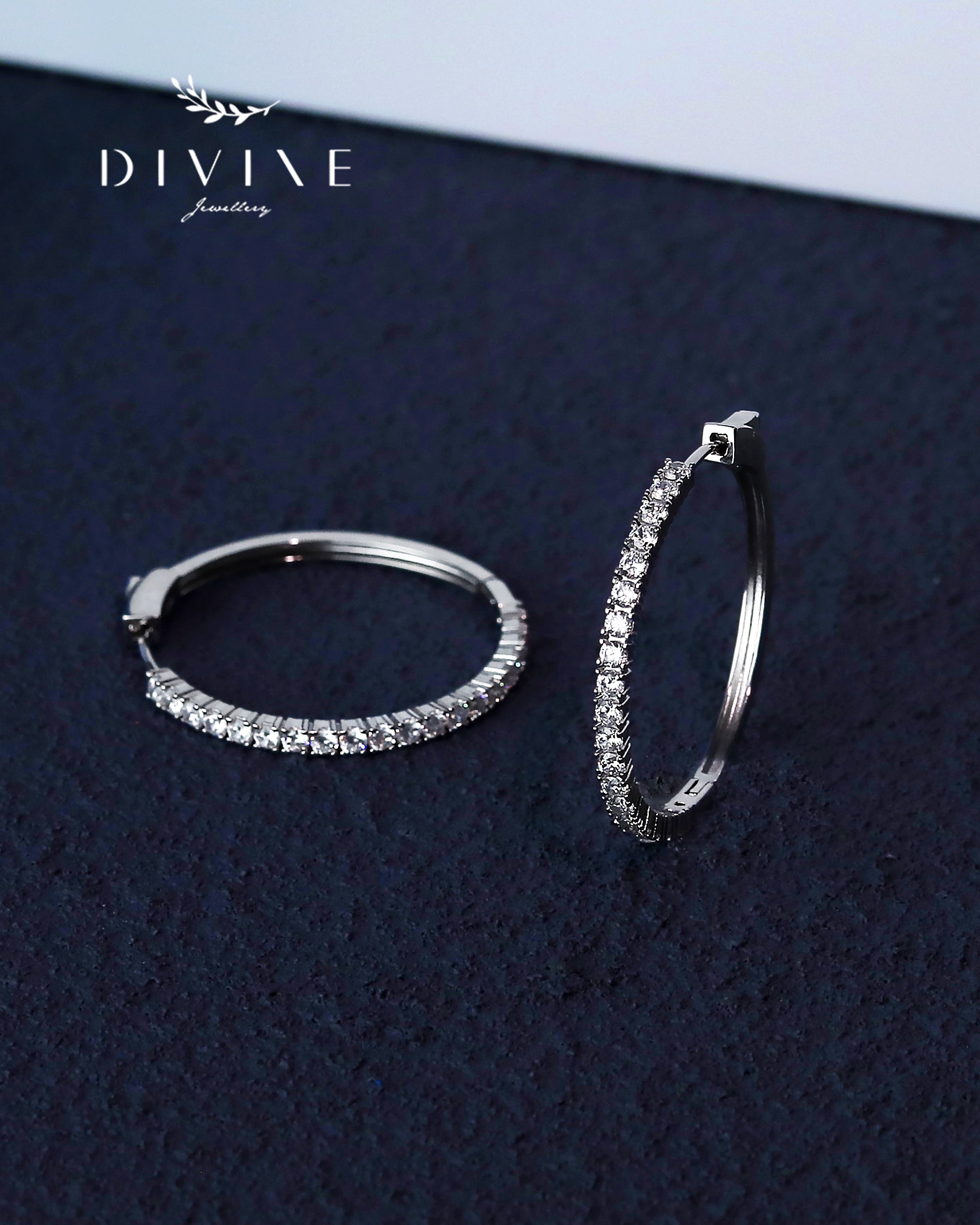 Silver earrings 114