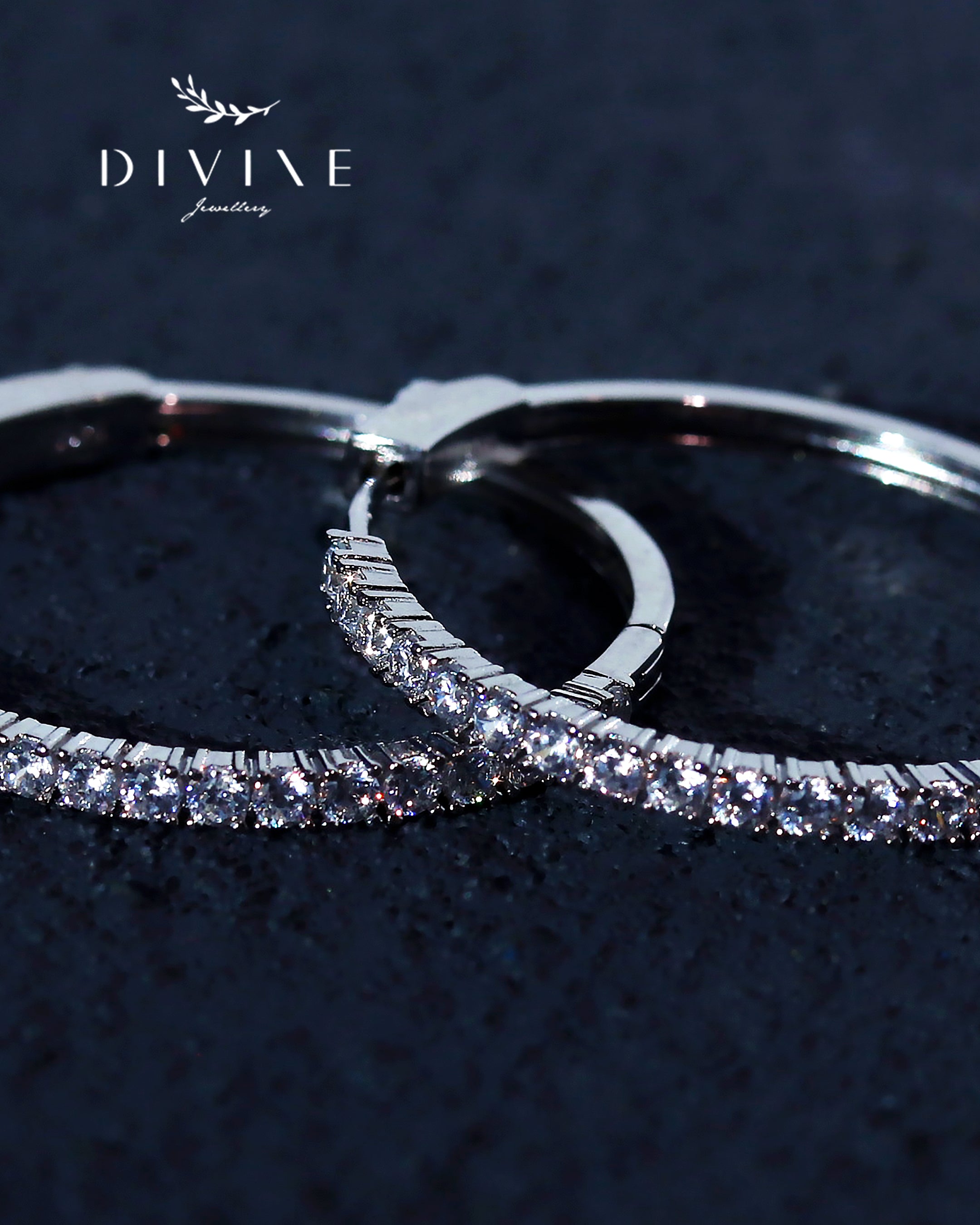Silver earrings 114