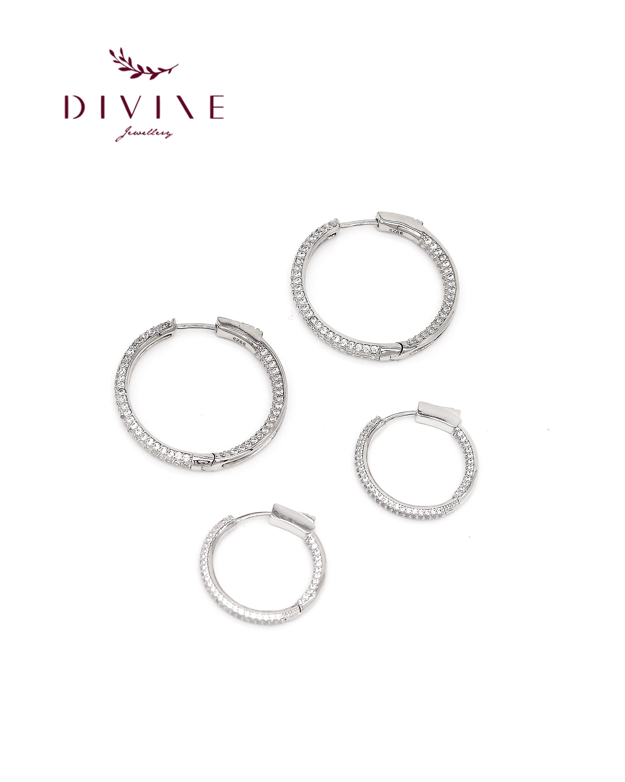 Silver earrings 107