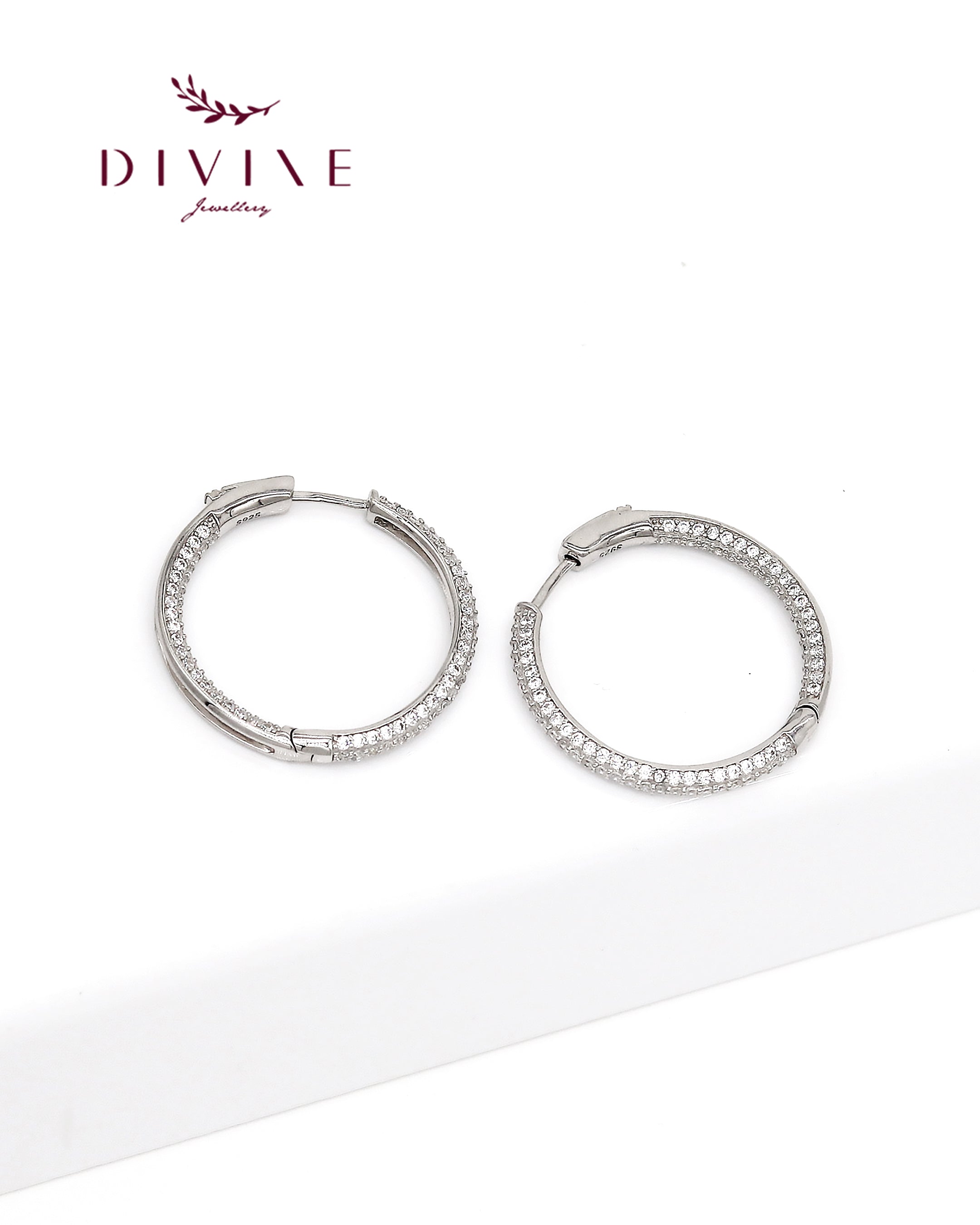 Silver earrings 107