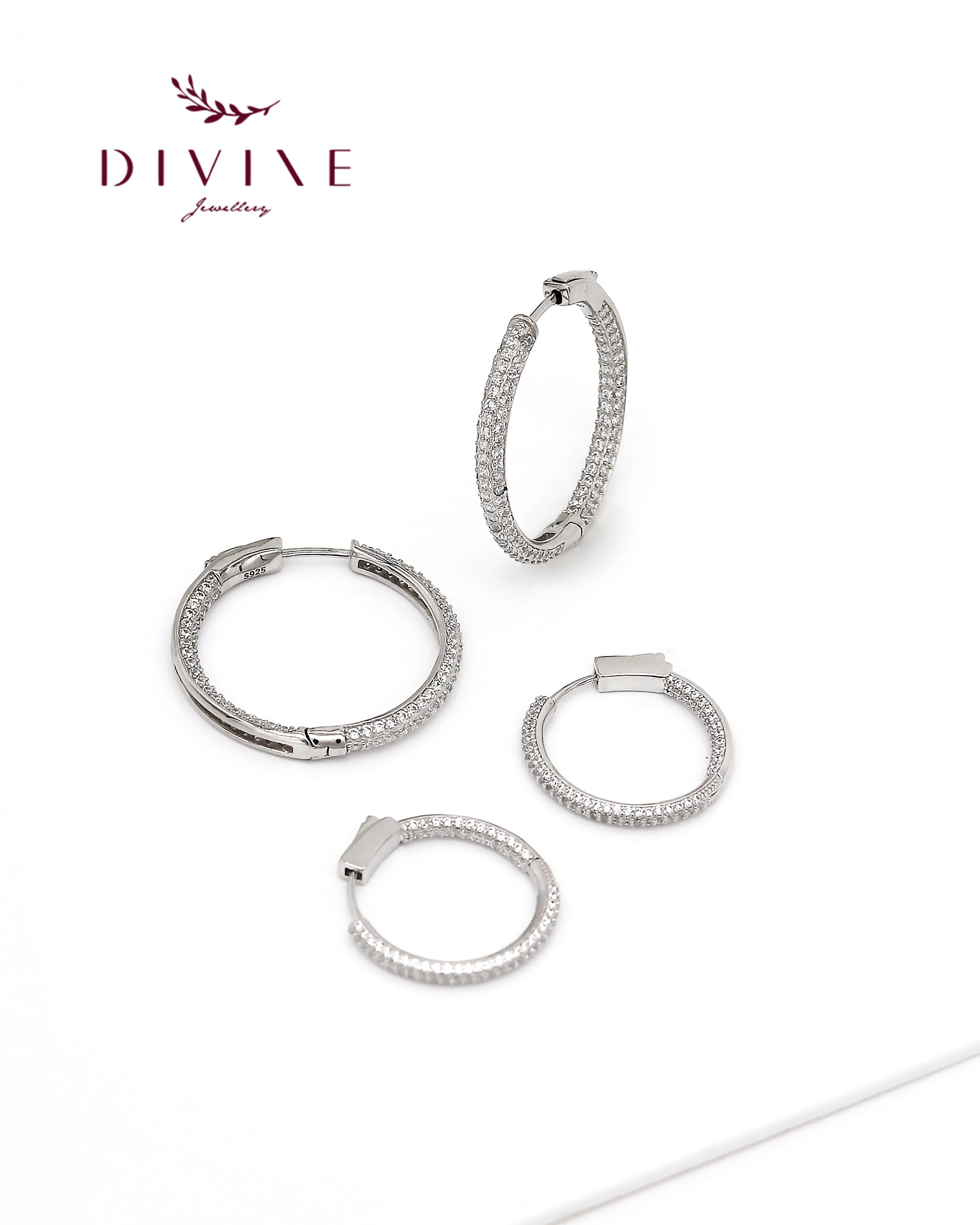 Silver earrings 107