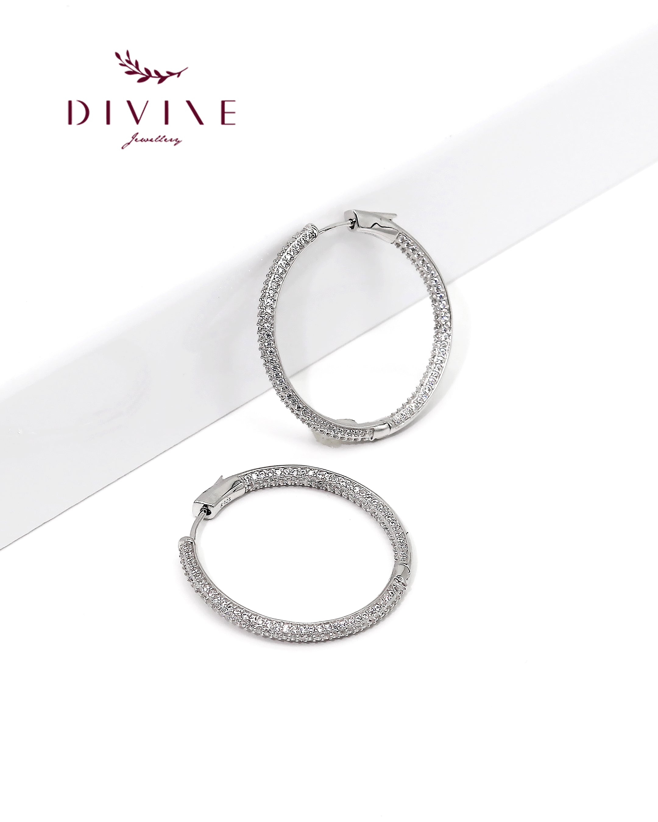 Silver earrings 106