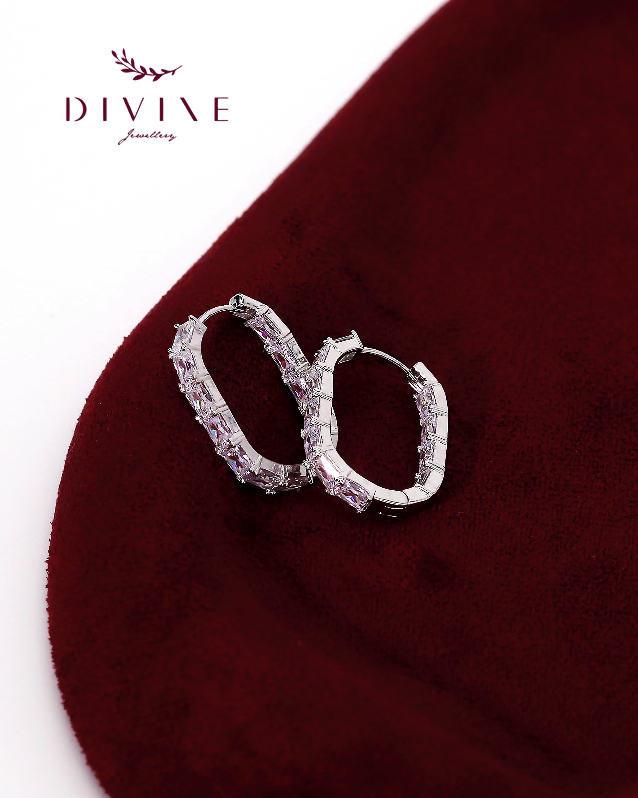 Silver earrings 118