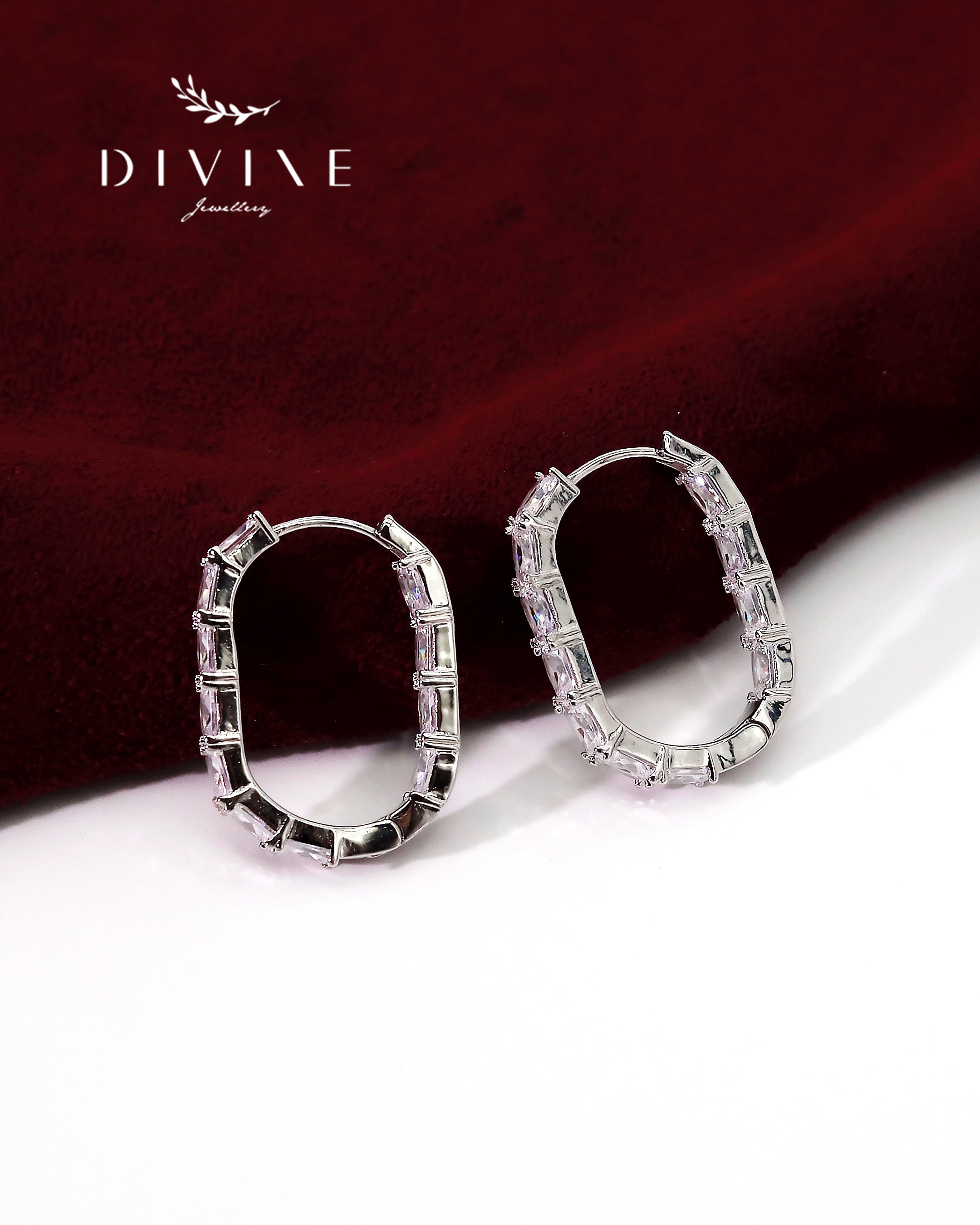 Silver earrings 118