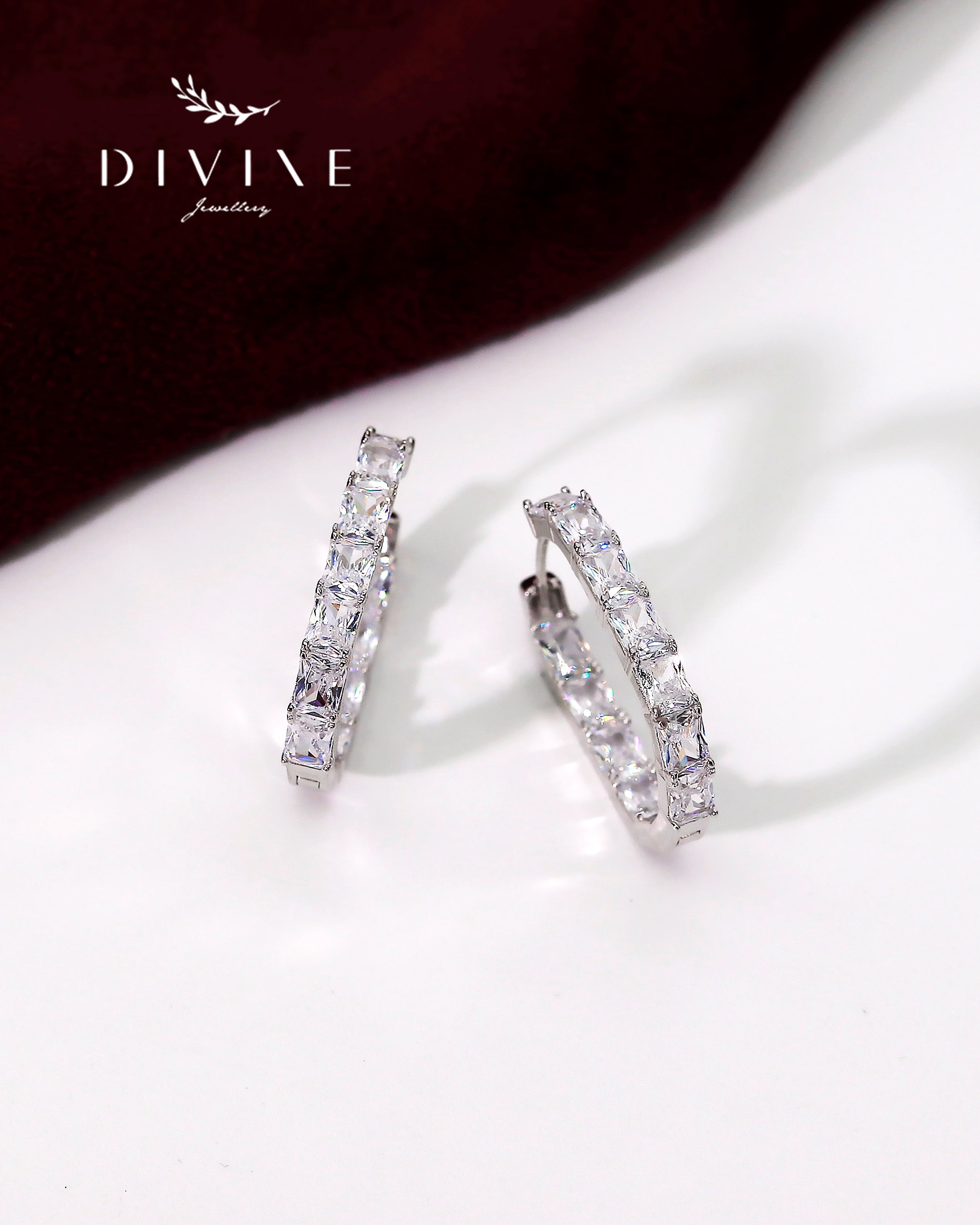 Silver earrings 118