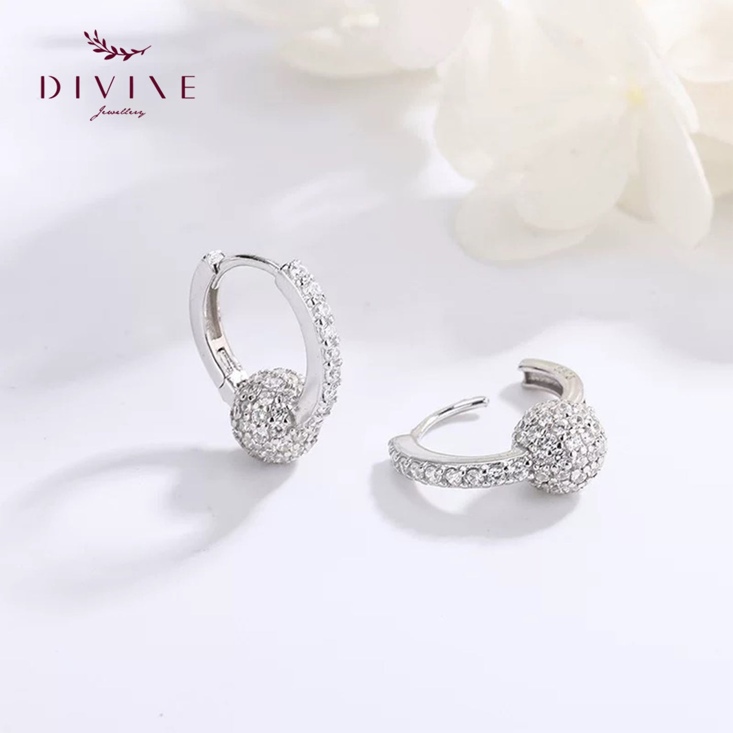 Silver earrings 063