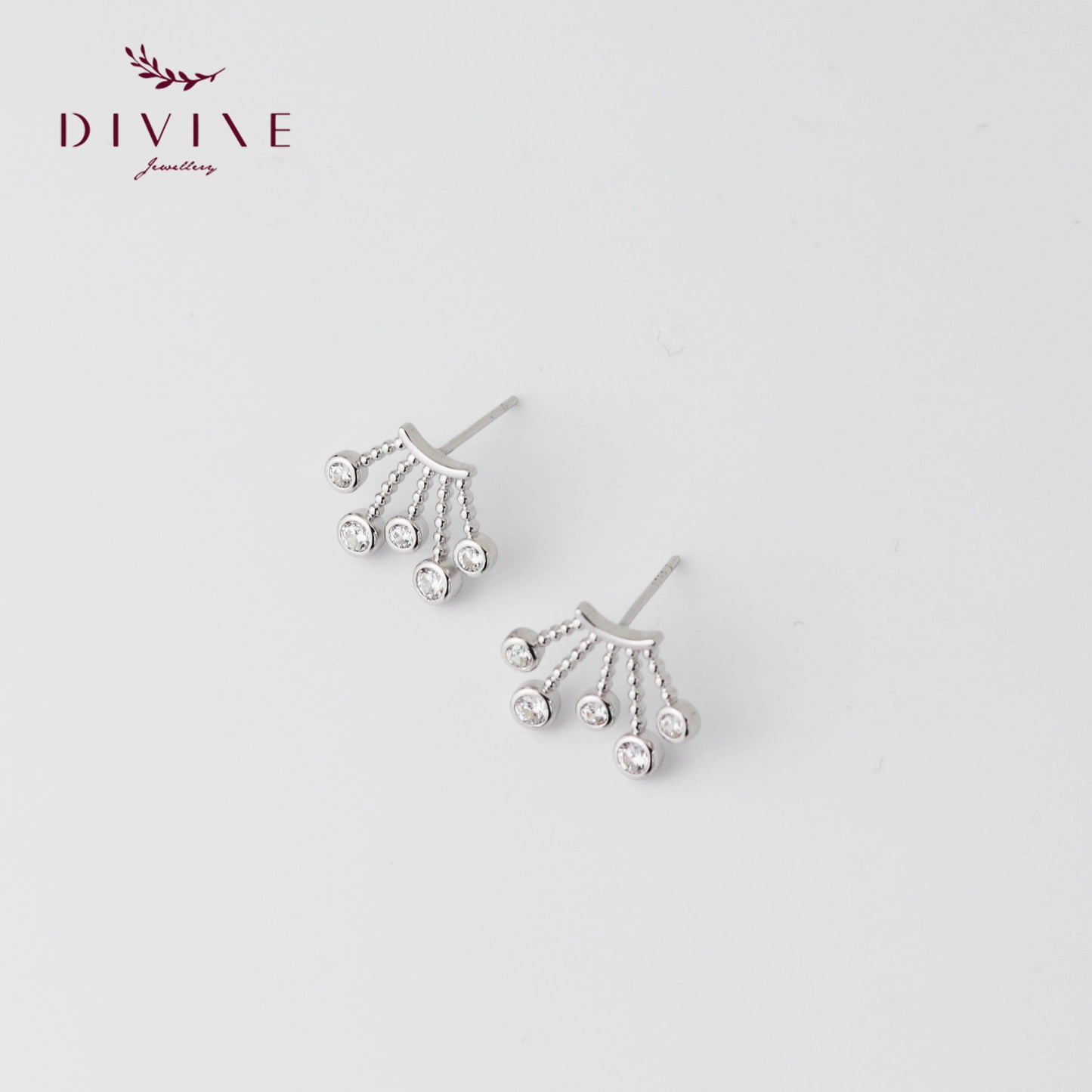 Silver earrings 052