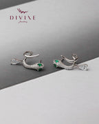 Silver earrings 195
