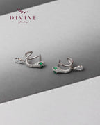 Silver earrings 195
