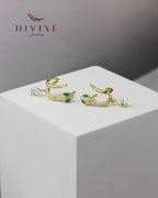Silver earrings 195