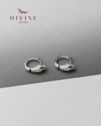 Silver earrings 196