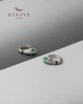 Silver earrings 196