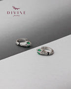 Silver earrings 196