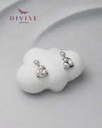 Silver earrings 199