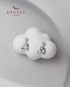 Silver earrings 199