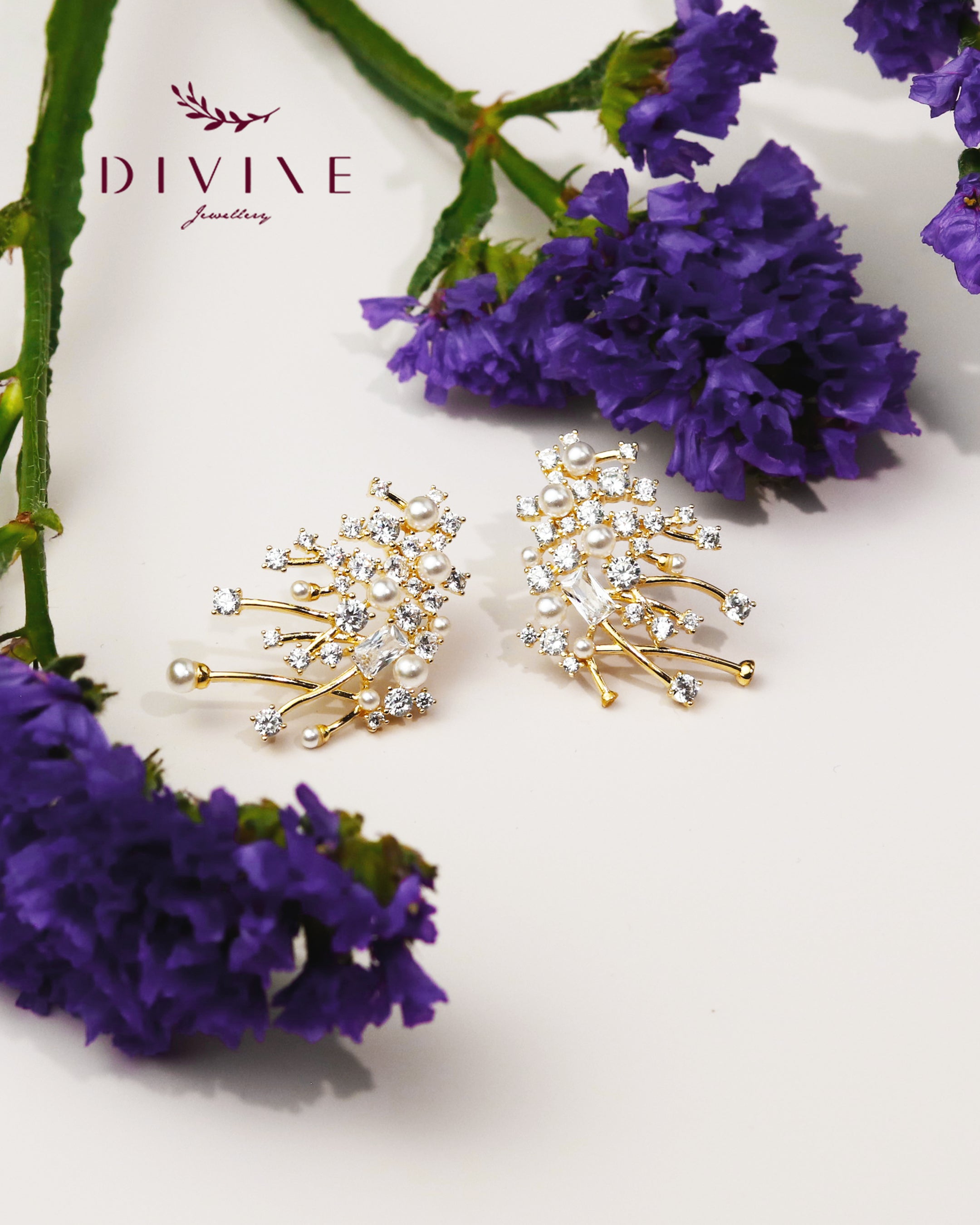 Silver earrings 179