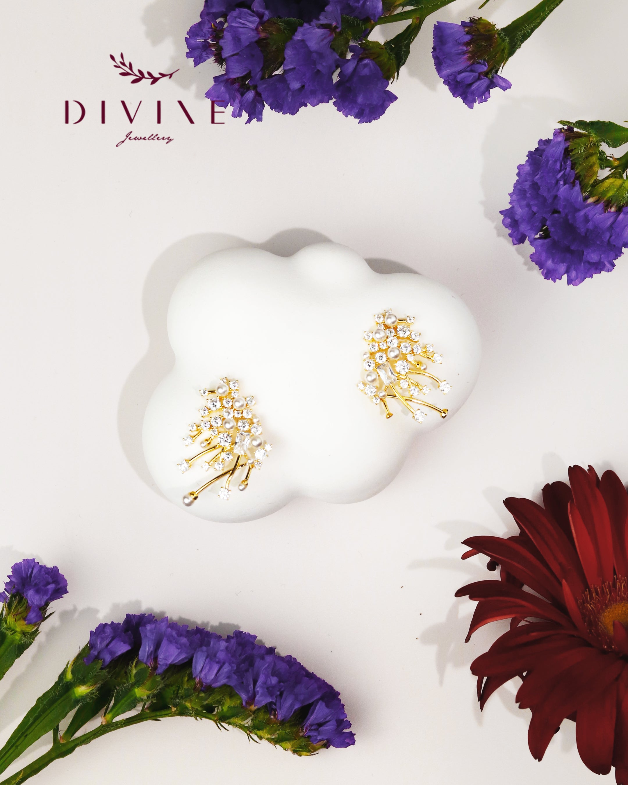 Silver earrings 179