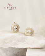 Silver earrings 159