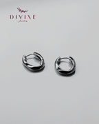 Silver earrings 162