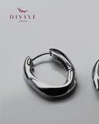 Silver earrings 162